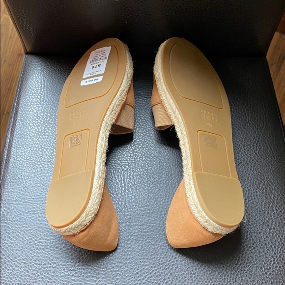 Eileen Fisher NWT in box Sand color, Tumbled Nubuck espadrilles - Picture 3 of 8